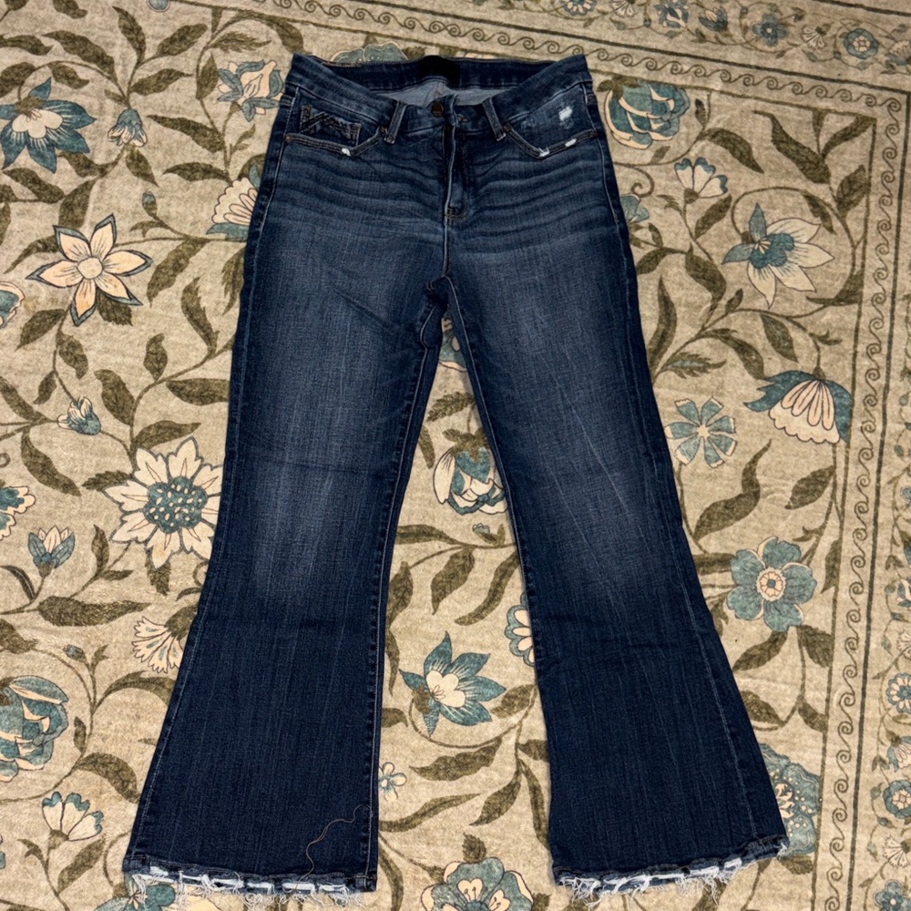 Buckle Dark Indigo Flare Jeans